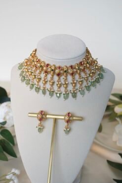 Nysha Ruby and Green Antique Set