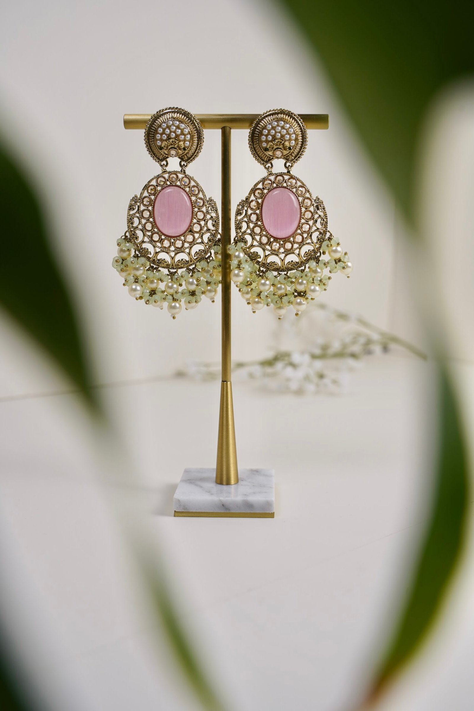 Pearl Drop Chandbali Earring
