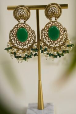 Alternative view of Pearl Drop Chandbali Earring