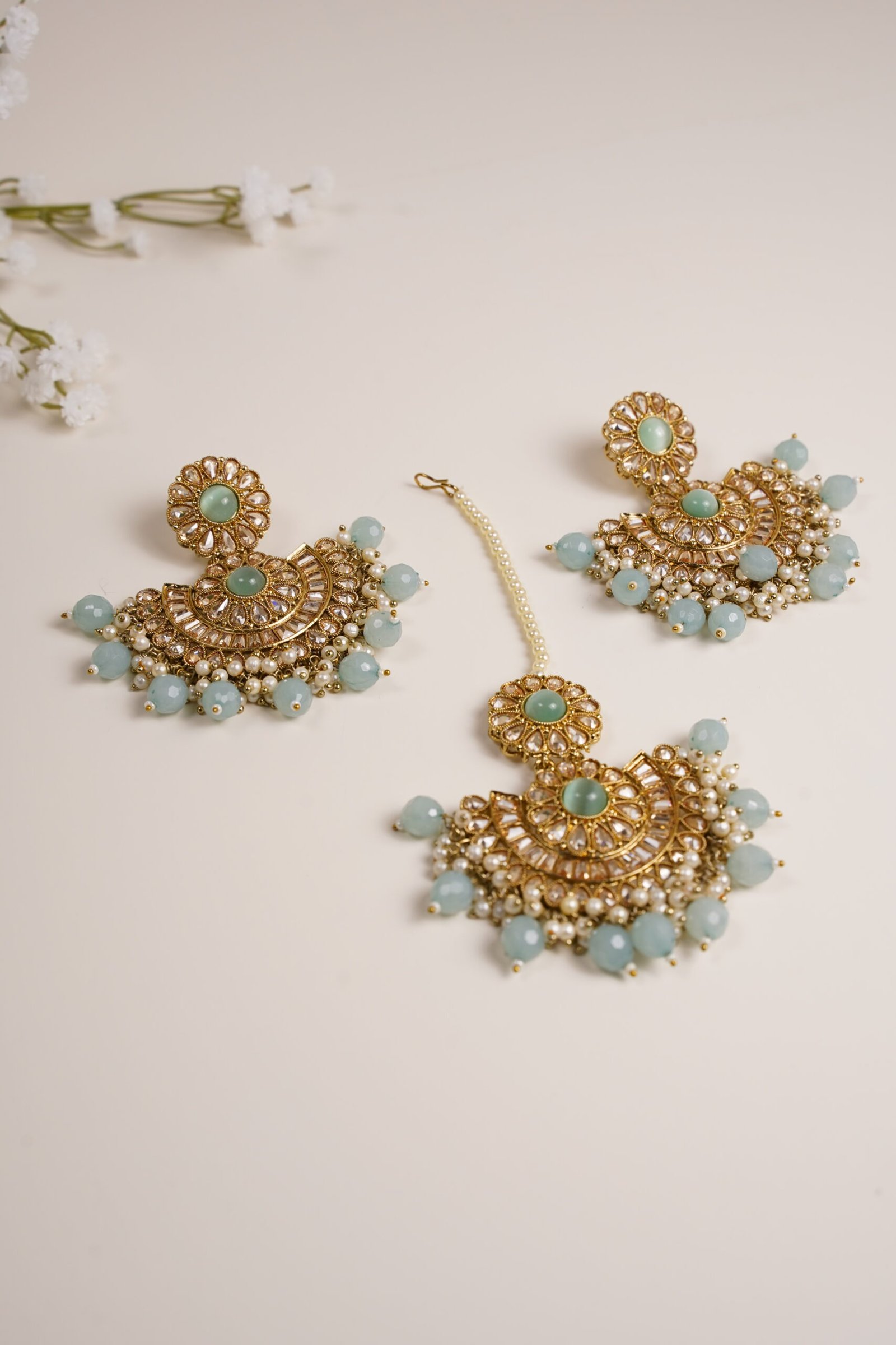Chanda Earring and Tika