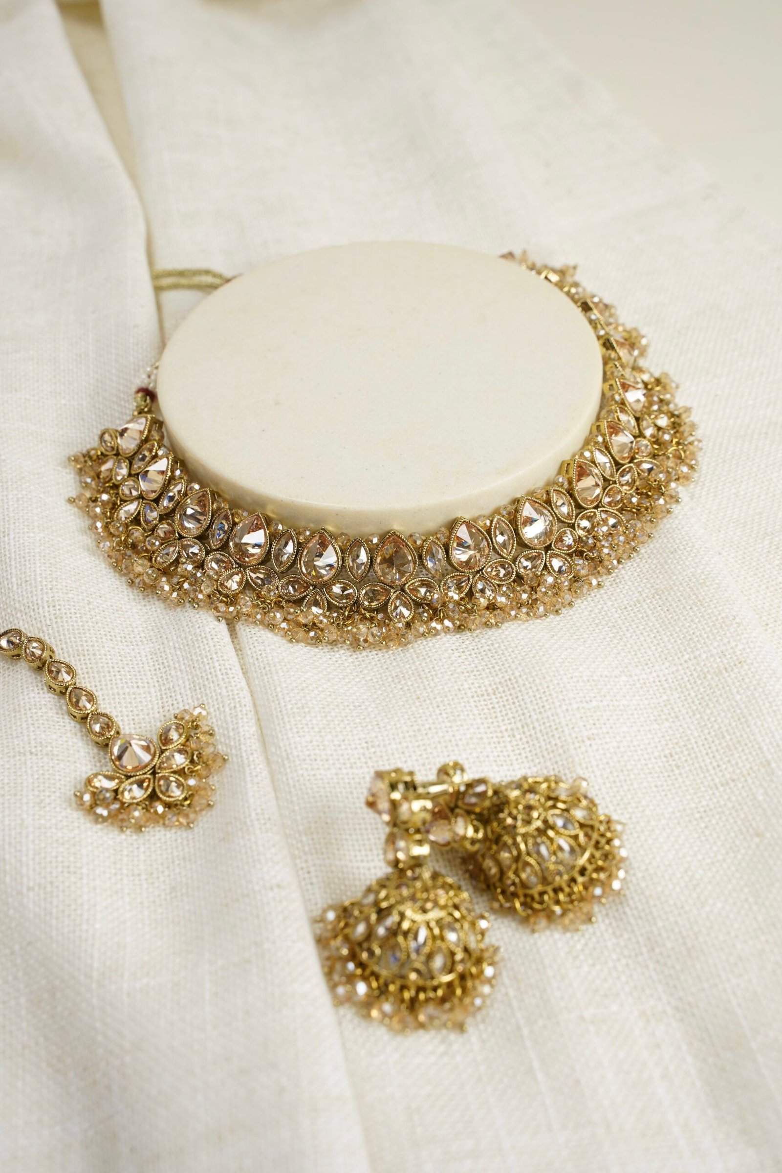 Rukshana Necklace and Jhumka Set - Image 3