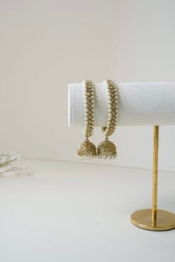 Pearl Bordered Jhumka Bangles