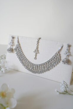 Myra Silver Necklace Set