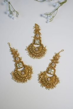 Floral Antique Mang Tikka - Image 3