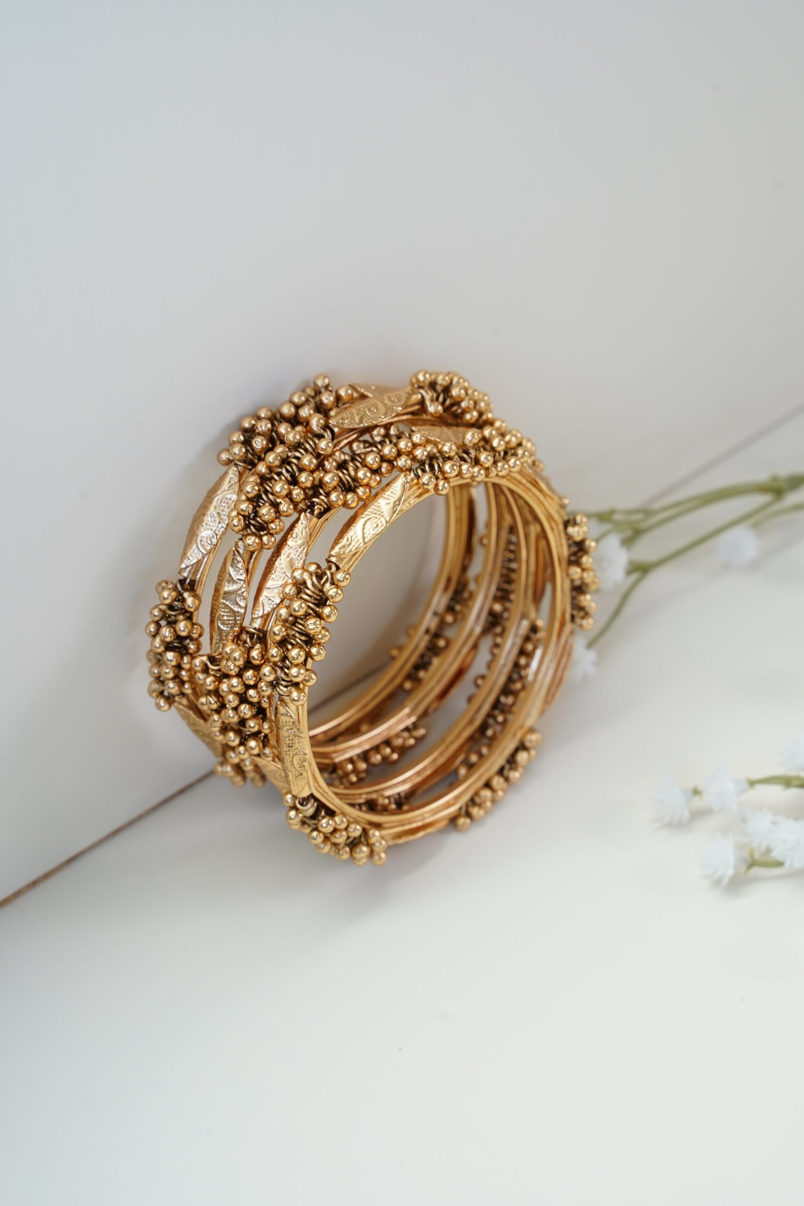 Antique Bangles - Set of 4 - Image 4