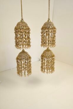 Wedding kaleerey with bell and crystal detailing