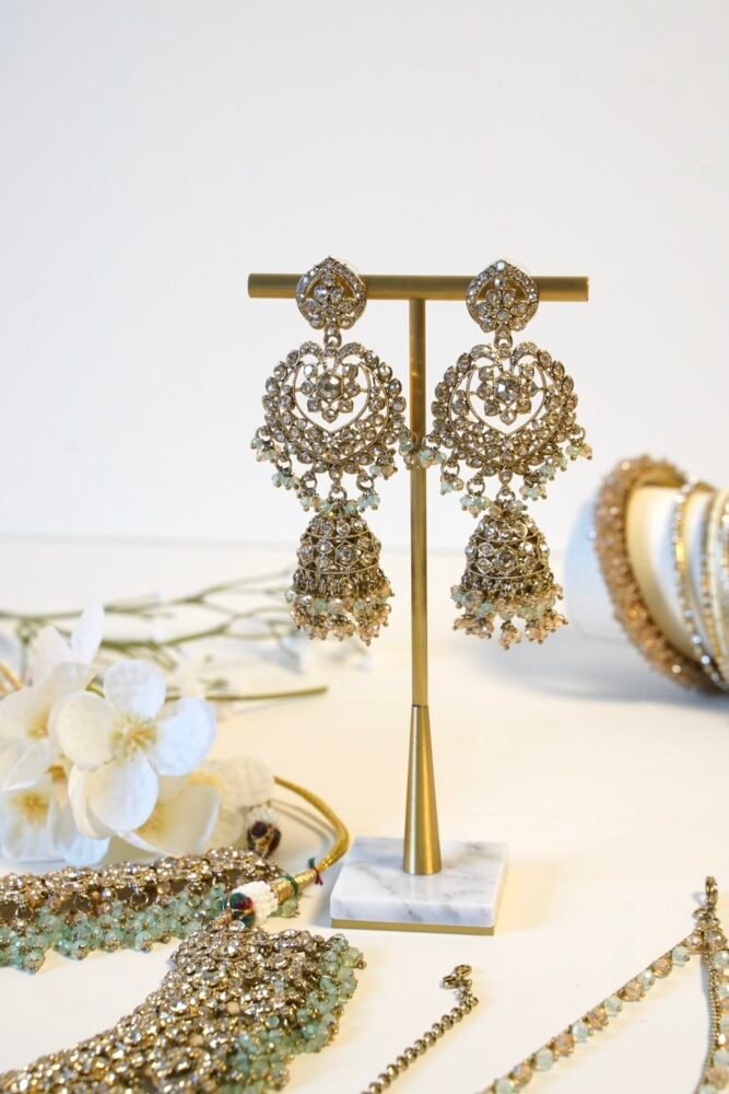 Indian Pakistani Bridal earring and Tikka