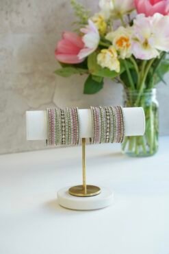 Pastel Bangle Set - Kundan - Image 4