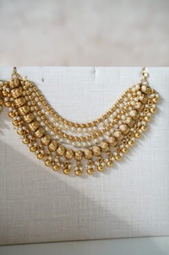 Bridal Kanchain With Pearls Detail - Image 5