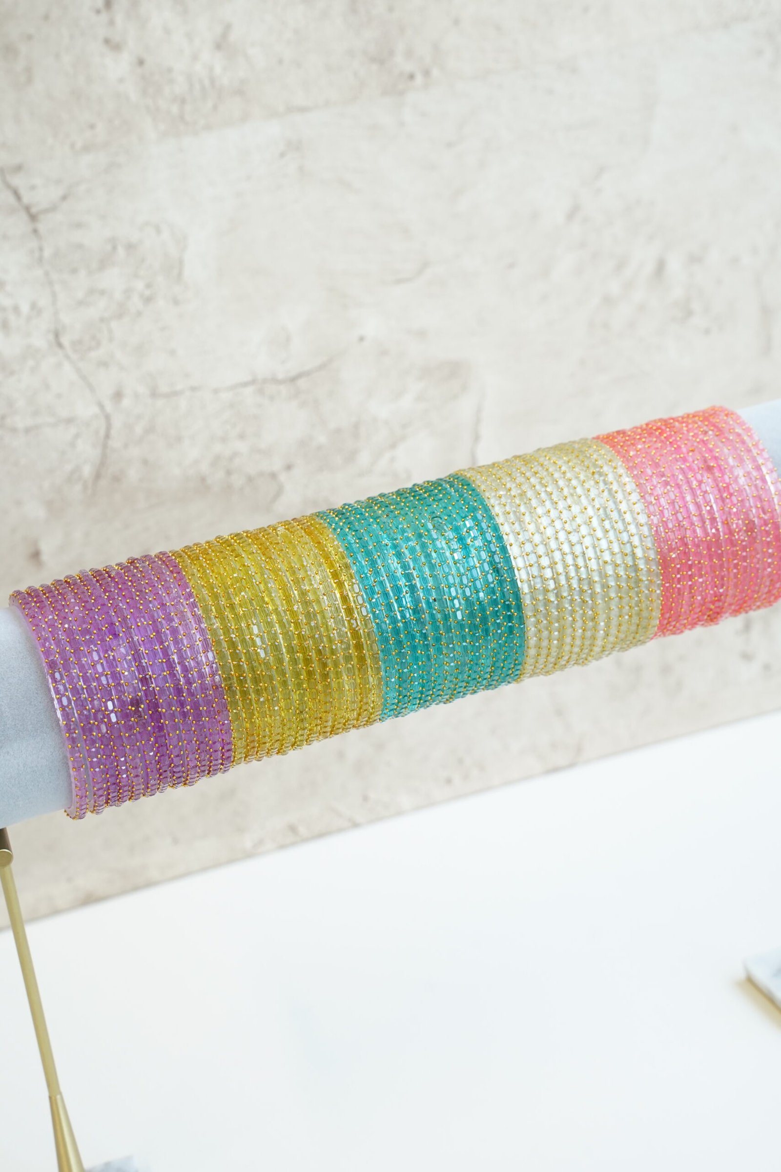 Pastel Kashmiri Glass Bangle Box