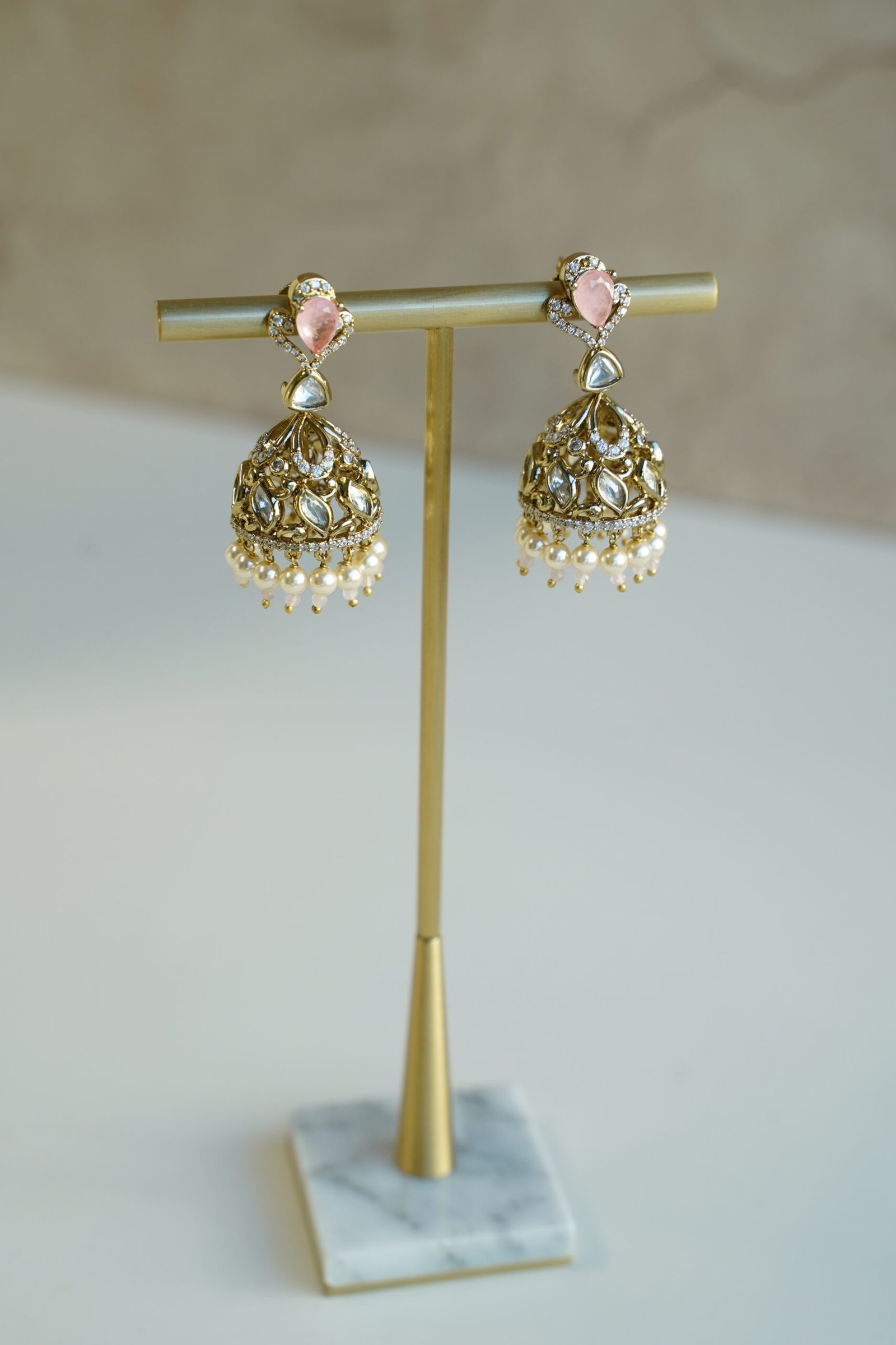 Mini Kundan Jhumka - Image 2