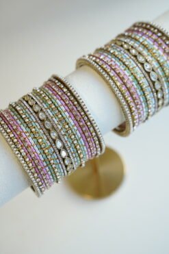 Pastel Bangle Set - Kundan - Image 3