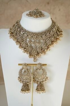Alternative view of Ayesha Crystal Beaded Set