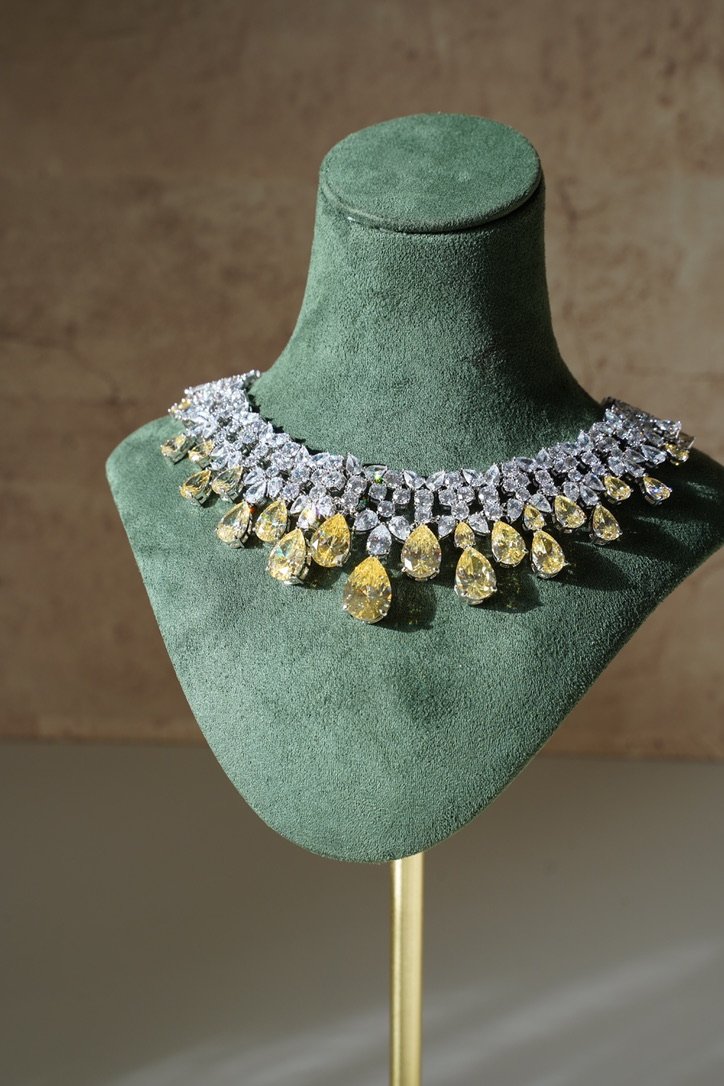 Aria Two-Tone American Diamond set - Image 2