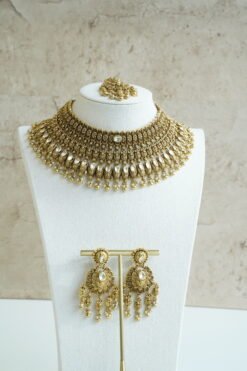 Shanaya Kundan Bridal Set - Gold Finish
