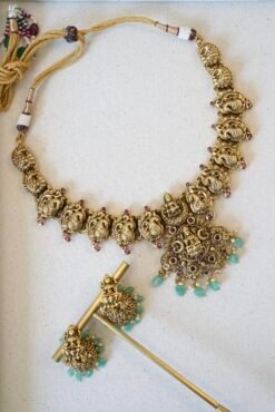Lakhsmi Temple Necklace Set