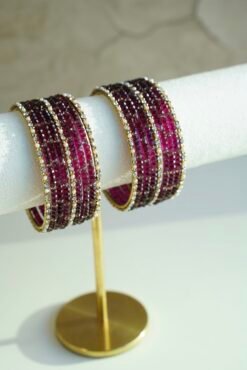 Glass Bangle - Wine - Image 2