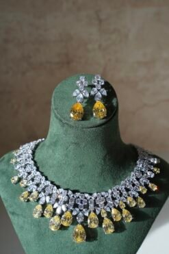 Aria Two-Tone American Diamond set - Image 3
