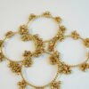 Ghungroo bangle set of 4 with gold bell detail - South Asian chime bangles