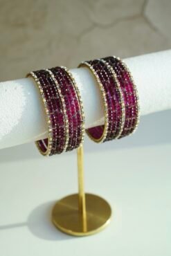 Glass Bangle - Wine