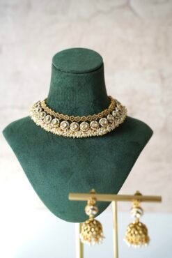 Swarna Pearl With Jhumka Set