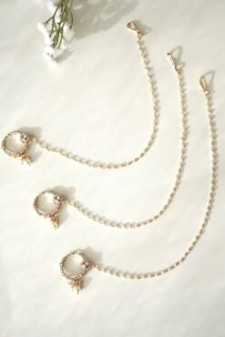 Alternative view of Delicate Kundan Nose Ring - Gold Accent