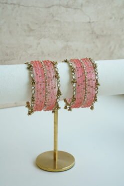 Alternative view of Glass Bangle Set - 16 Colors Available