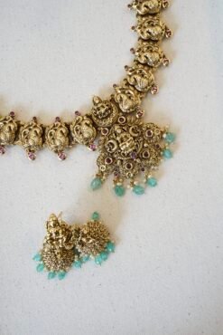 Alternative view of Lakhsmi Temple Necklace Set