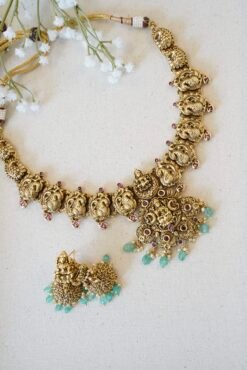 Lakhsmi Temple Necklace Set - Image 3