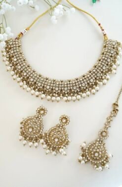 Zoya Necklace Set - Clear - Image 4