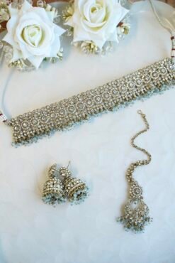 Sara Choker Set - Blue