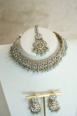 Sara Choker Set - Blue - Image 3