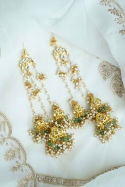 Alternative view of Swara Statement Kundan Earrings