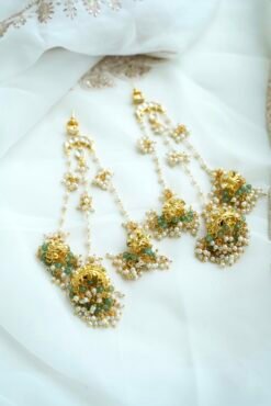 Swara Statement Kundan Earrings - Image 3
