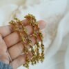 Antique ghungroo bangle set of 4 with stone accents - South Asian layering bangles