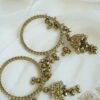 Jhumka charm bangle set with ghungroo bell detail - South Asian centerpiece bangles