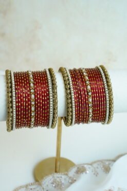 Red Custom Bangle Set - Image 2