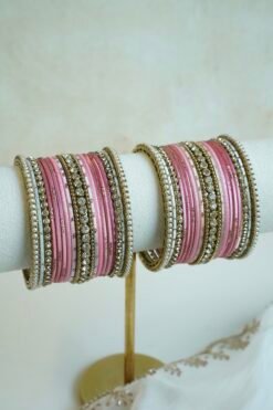 Custom Pink Bangle Set - Image 3