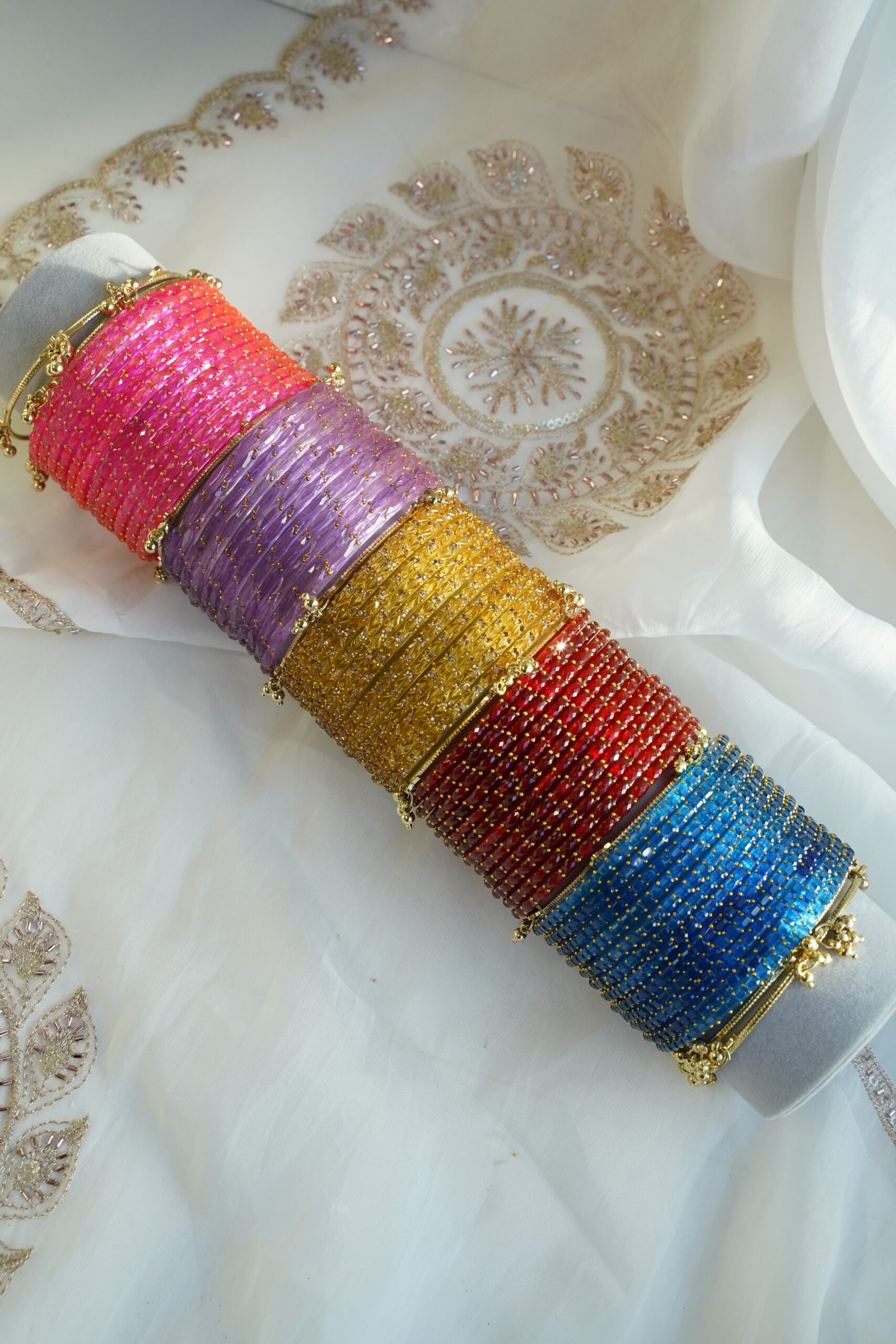 Kashmiri Bangle Set - Ghungroo Bangles