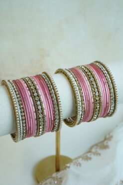 Custom Pink Bangle Set - Image 2