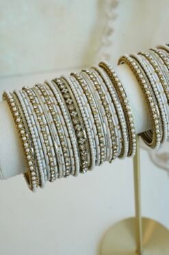 Custom Bridal Bangle Collection - Set of 4 - Image 11