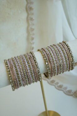 Custom Bridal Bangle Collection - Set of 4 - Image 3