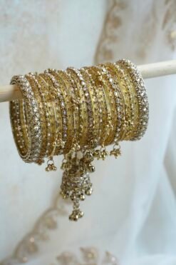 Heavy Golden bangle set - Both Arms