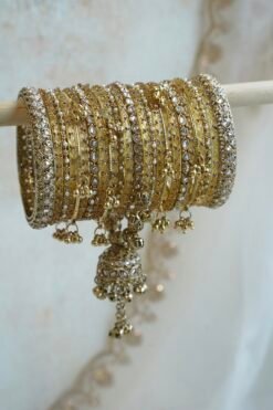 Heavy Golden bangle set - Both Arms - Image 2